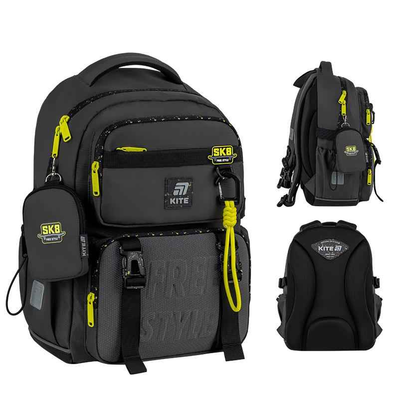 Школьный набор Kite Free Style SET_K25-1022M-3 (рюкзак, пенал, сумка)