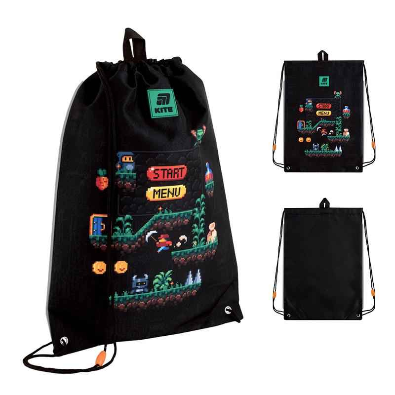Шкільний набір Kite Pixel Game SET_K25-555S-4 (рюкзак, пенал, сумка)