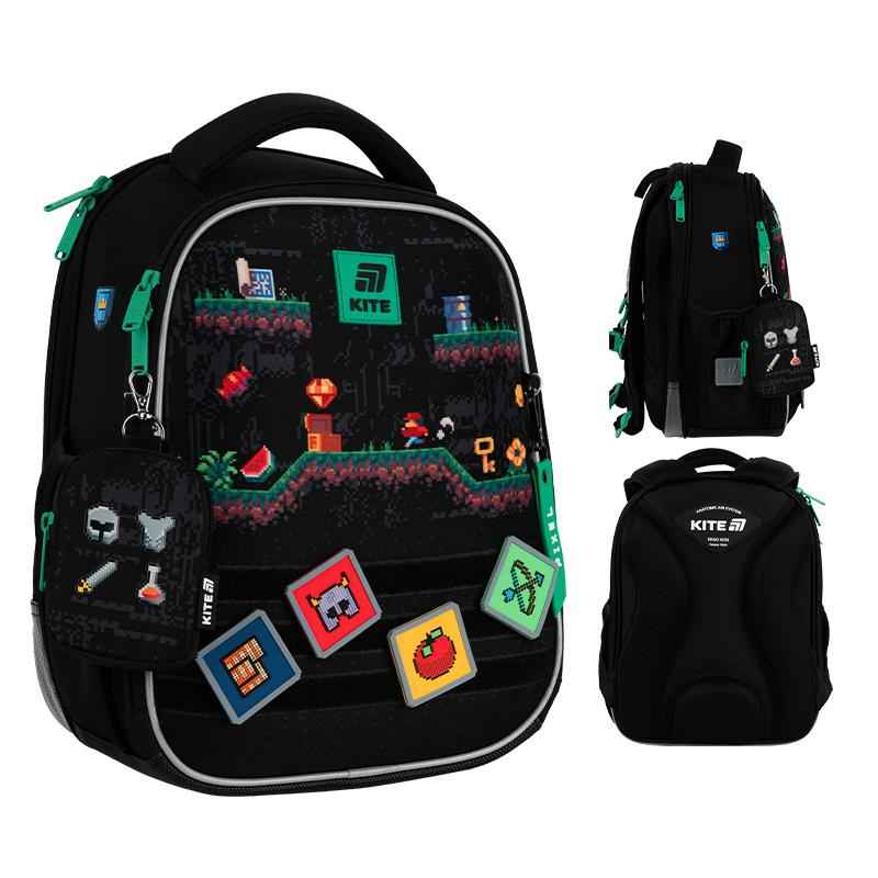 Шкільний набір Kite Pixel Game SET_K25-555S-4 (рюкзак, пенал, сумка)