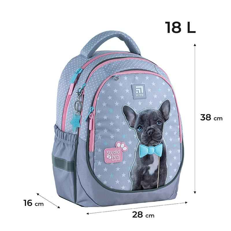 Шкільний набір Kite Studio Pets SET_SP24-700M (рюкзак, пенал, сумка)
