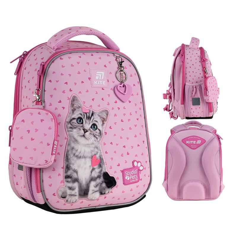 Школьный набор Kite Studio Pets SET_SP25-555S-1 (рюкзак, пенал, сумка)