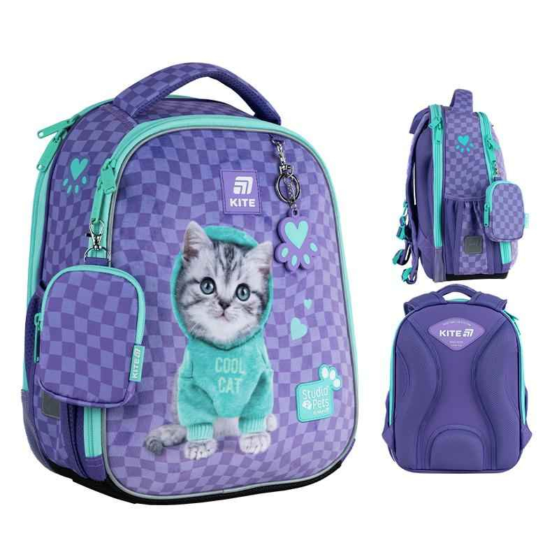 Шкільний набір Kite Studio Pets SET_SP25-555S-2 (рюкзак, пенал, сумка)