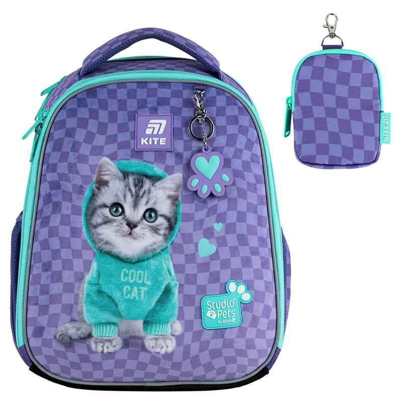 Шкільний набір Kite Studio Pets SET_SP25-555S-2 (рюкзак, пенал, сумка)