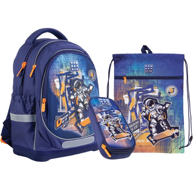Шкільний набір Wonder Kite Space Skating SET_WK21-724S-2