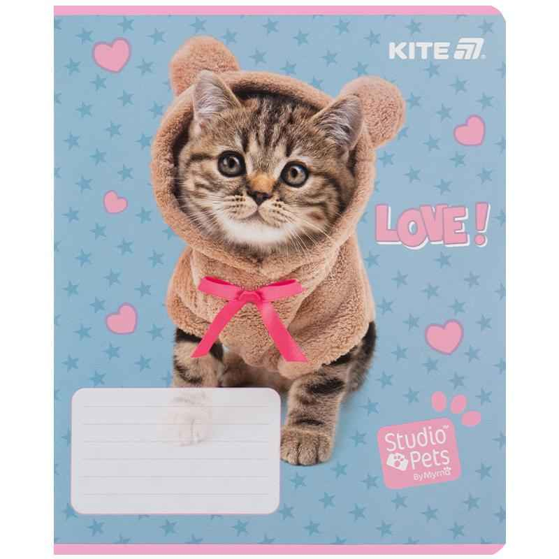 Зошит шкільний Kite Studio Pets SP25-234, 12 аркушів, лінія