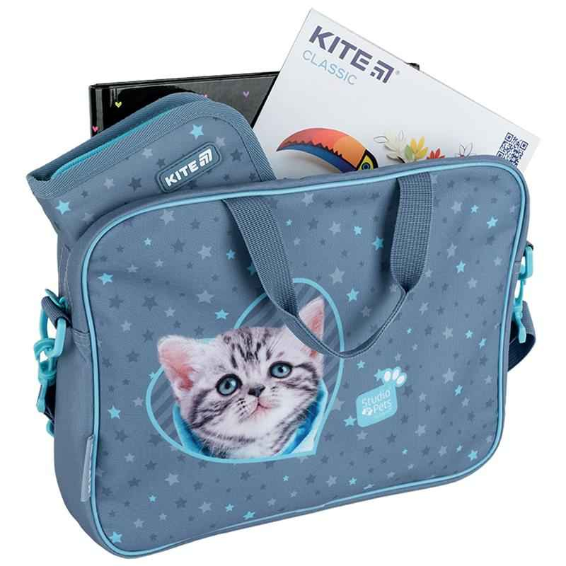 Шкільна текстильна сумка Kite Studio Pets SP25-589-2