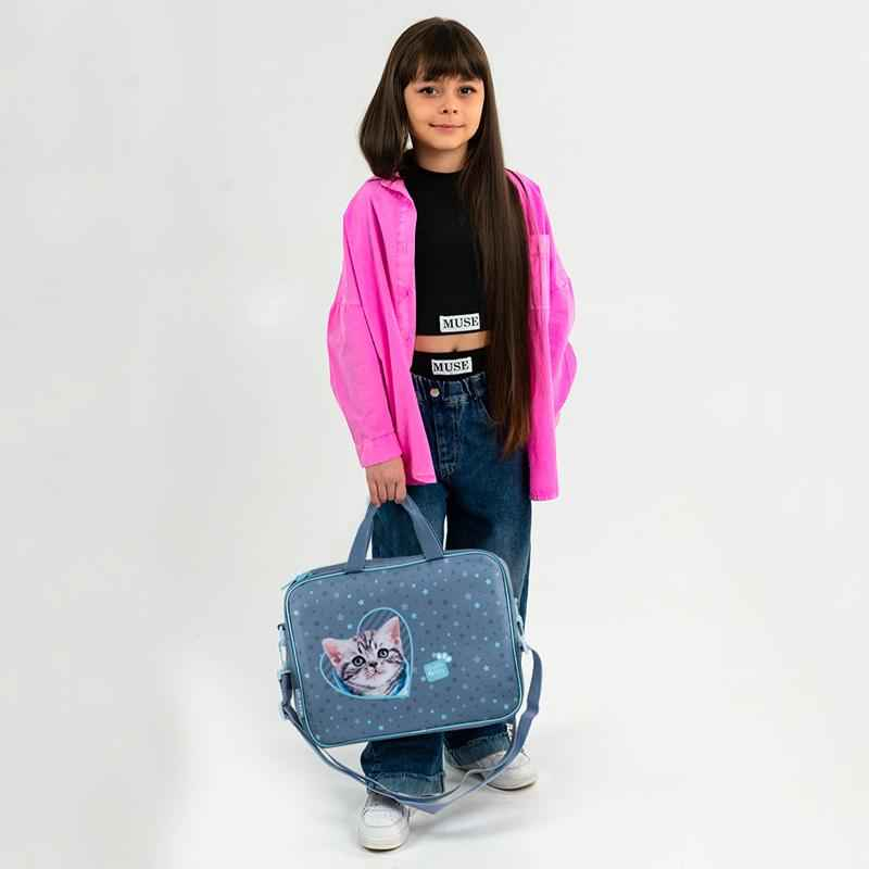 Шкільна текстильна сумка Kite Studio Pets SP25-589-2