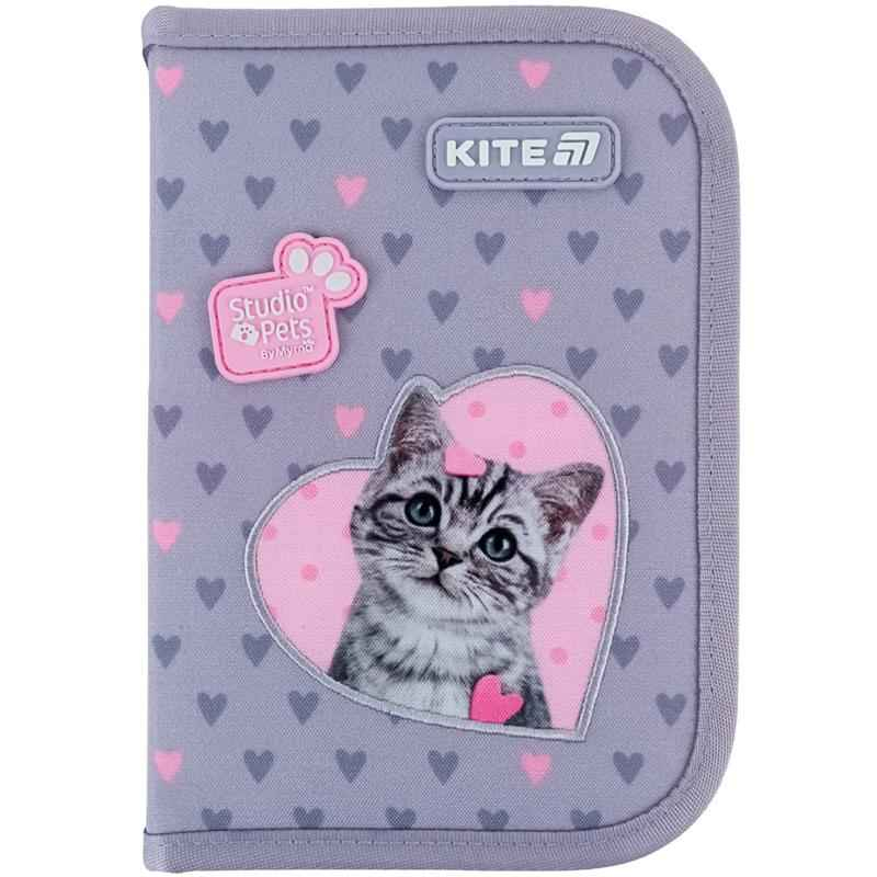 Пенал школьный Kite Studio Pets SP25-621 без наполнения,1 отделение, 1 отворот