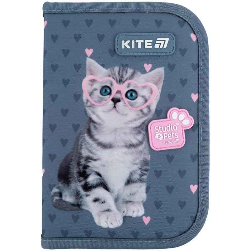 Пенал школьный Kite Studio Pets SP25-622-1 без наполнения 1 отделение, 2 отворота