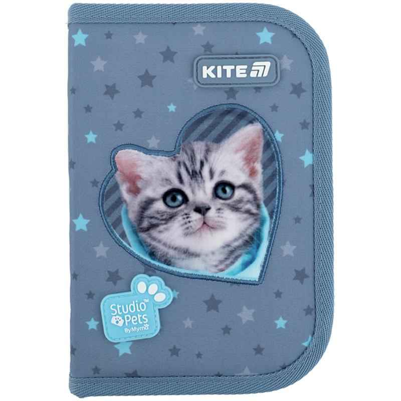Пенал школьный Kite Studio Pets SP25-622-3 без наполнения 1 отделение, 2 отворота