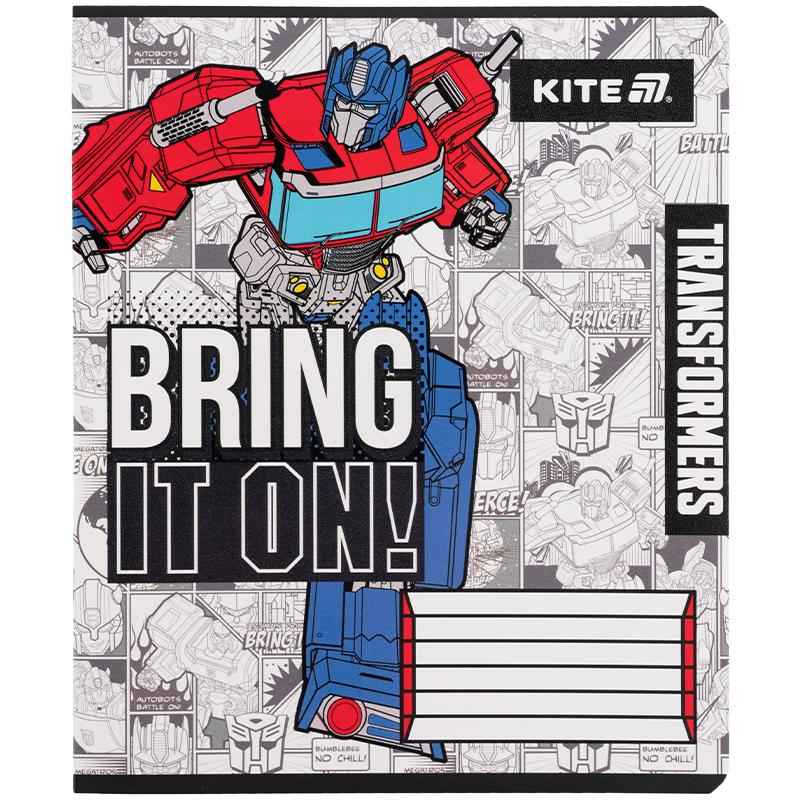 Зошит шкільний Kite Transformers TF25-232, 12 аркушів, клітинка
