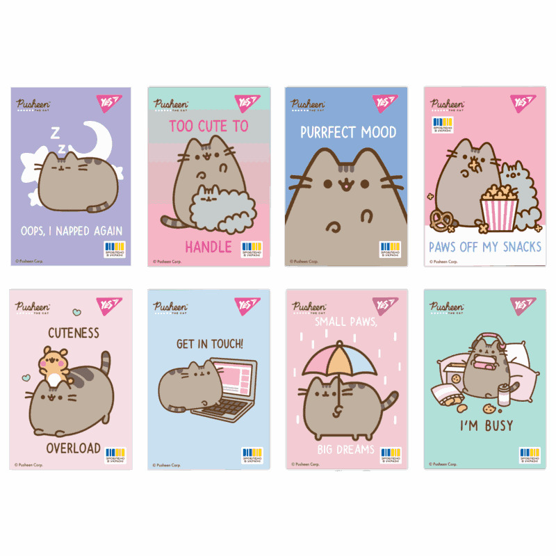 Блокнот Yes А7 Pusheen 152111 – канцтовари з Pusheen