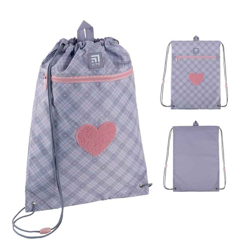 Сумка для обуви Kite Fluffy Heart K24-601M-23