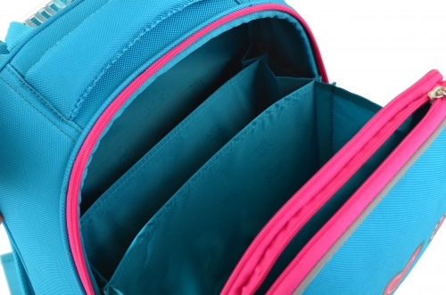 Рюкзак школьный каркасный YES H-12-1 Hearts turquoise