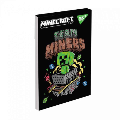 Блокнот Yes А7 Minecraft Black 152109 – канцтовары Minecraft