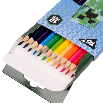 Карандаши цветные YES Minecraft 290701, 12 цв.