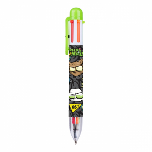 Ручка кулькова YES "Zombie", 1,0 мм, 6 кольорів, 412048