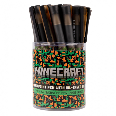 Ручка кулькова YES Minecraft 412148 синя