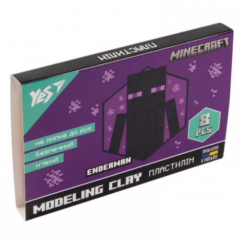 Пластилін YES Minecraft 540634 8 кольорів, 160 г