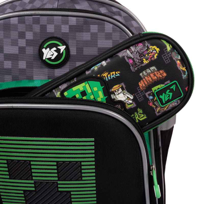 Рюкзак школьный полукаркасный YES Minecraft World S-91, 550006