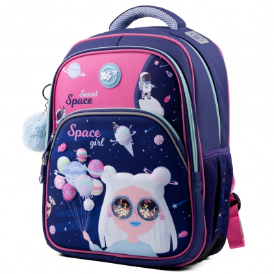 Рюкзак школьный полукаркасный YES S-40 Space Girl 553837