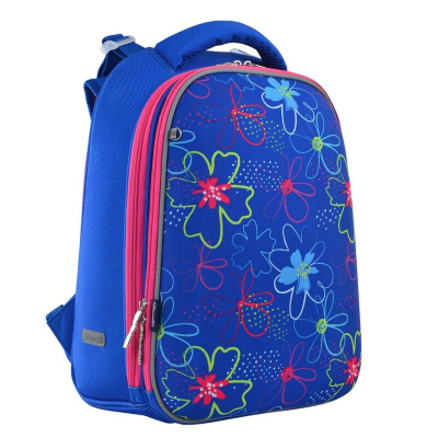 Рюкзак шкільний каркасний 1 Вересня H-12 Vivid flowers 556038