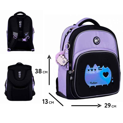 Рюкзак школьный полукаркасный YES Pusheen Shiny S-91, 559816