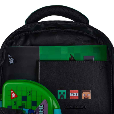 Рюкзак школьный полукаркасный YES Minecraft Game S-91, 559819
