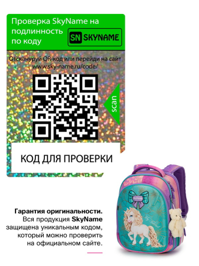 Рюкзак школьный ортопедический SkyName 6034