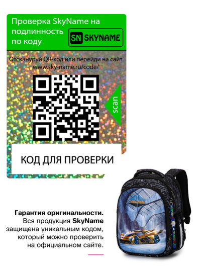 Рюкзак школьный ортопедический SkyName 6036