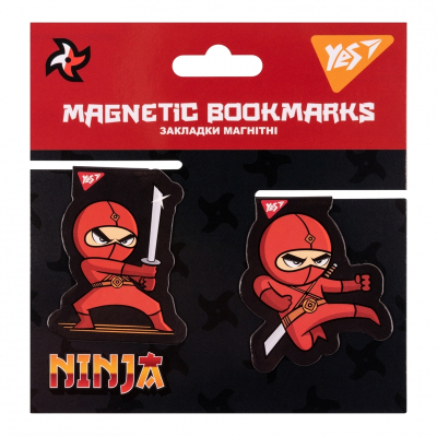 Закладки магнитные YES Ninja 707916, 2шт