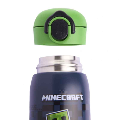 Термос Yes Minecraft зі знятою кришкою, видно внутрішню колбу з нержавіючої сталі