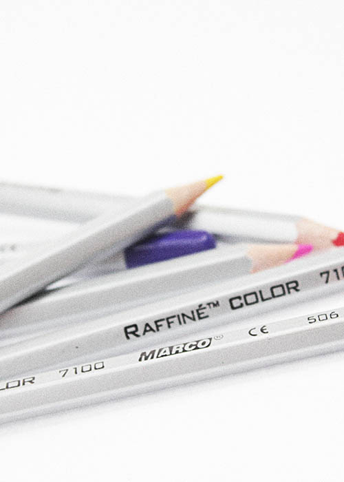 Олівці кольорові в металевому пеналі "Raffine" Marko 36 кольорів 7100-36TN