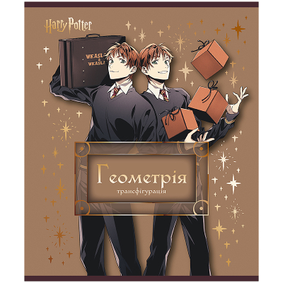 Зошит предметний Kite Harry Potter HP25-240-1, 48 аркушів, клітинка, геометрія