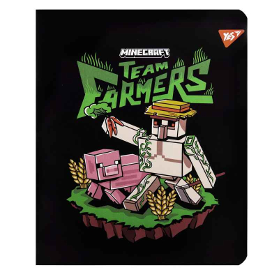 Тетрадь школьная YES Minecraft Team 767522, 18 лист. клетка