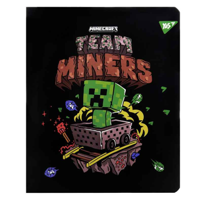 Тетрадь школьная YES Minecraft Team 767522, 18 лист. клетка