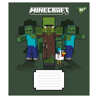 Зошит шкільний Yes Minecraft Signs 767562, 24 аркушів лінія