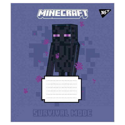 Зошит шкільний Yes Minecraft Signs 767562, 24 аркушів лінія