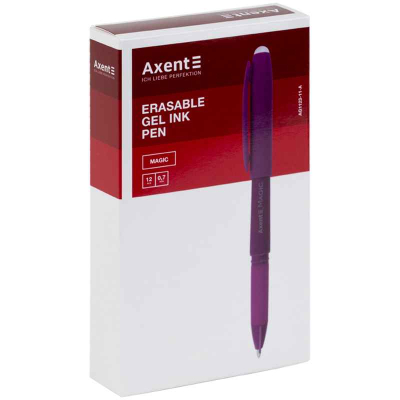 Ручка гелева "пиши-стирай" Axent Magic AG1123-11-A, 0.7 мм, фіолетова