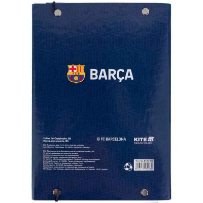 Папка для зошитів на гумці Kite FC Barcelona BC25-210, картон
