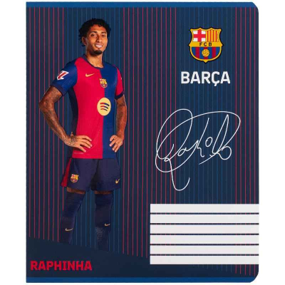 Тетрадь школьная Kite FC Barcelona BC25-236, 18 листов, клетка