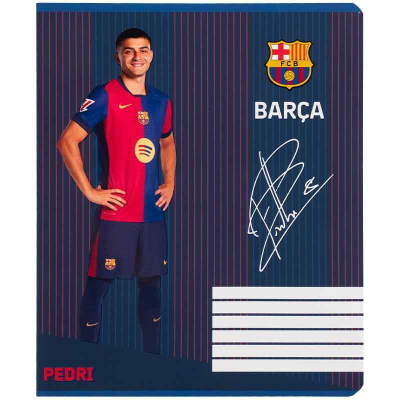Тетрадь школьная Kite FC Barcelona BC25-236, 18 листов, клетка