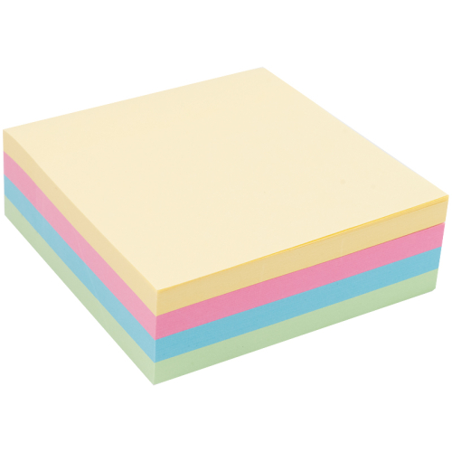 Блок бумаги с липким слоем Axent Delta D3350, 75x75 мм, 250 листов, пастельные цвета