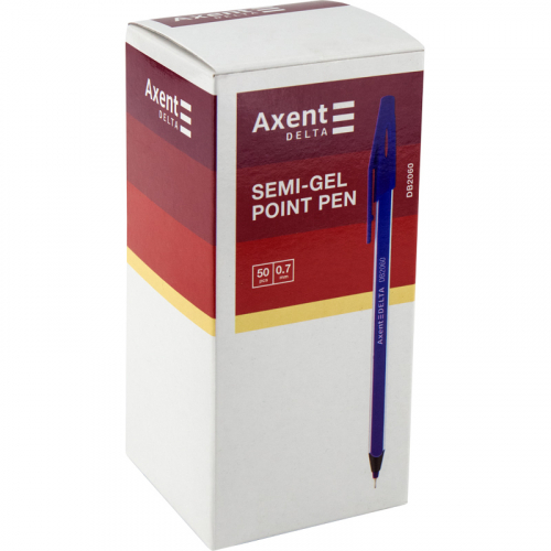 Ручка масляна Axent Delta DB2060-02, синя