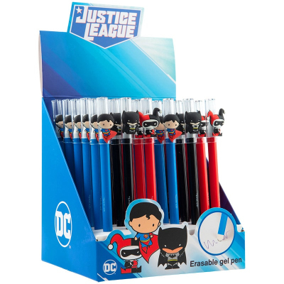 Ручка гелевая "пиши-стирай" Kite DC Comics DC22-352, синяя