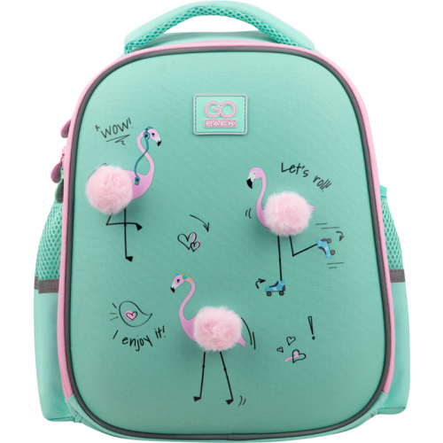 Рюкзак шкільний GoPack Education напівкаркасний 165S-1 Flamingo