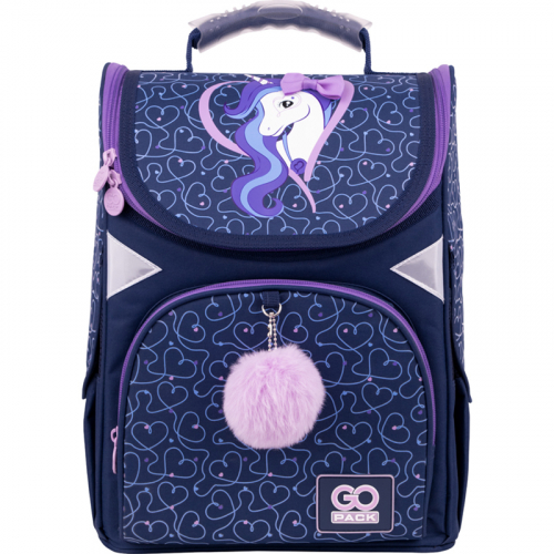 Рюкзак шкільний GoPack Education каркасний 5001-1 Amazing Unicorn