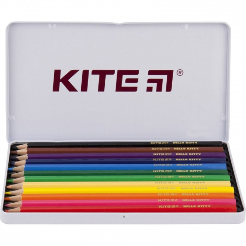 Олівці кольорові шестигранні Kite Hello Kitty, 12 шт.