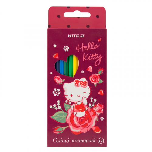 Олівці кольорові Kite Hello Kitty HK19-051, 12 кольорів