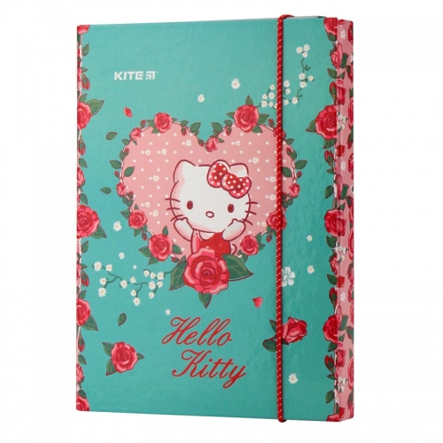 Папка для зошитів на гумці Kite Hello Kitty HK19-210, В5, картонна